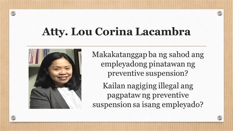 lift suspension in tagalog|Pagpapataw ng preventive suspension sa mga empleyado.